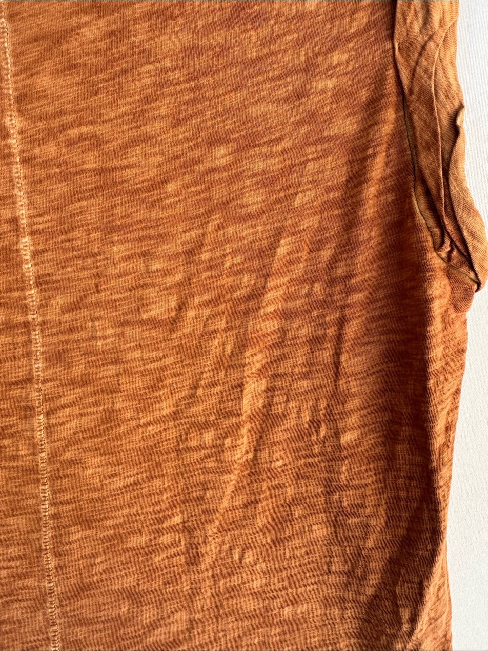 Veronica Beard Rust/Tan Slub Sleeveless Tank - Picture 9 of 11
